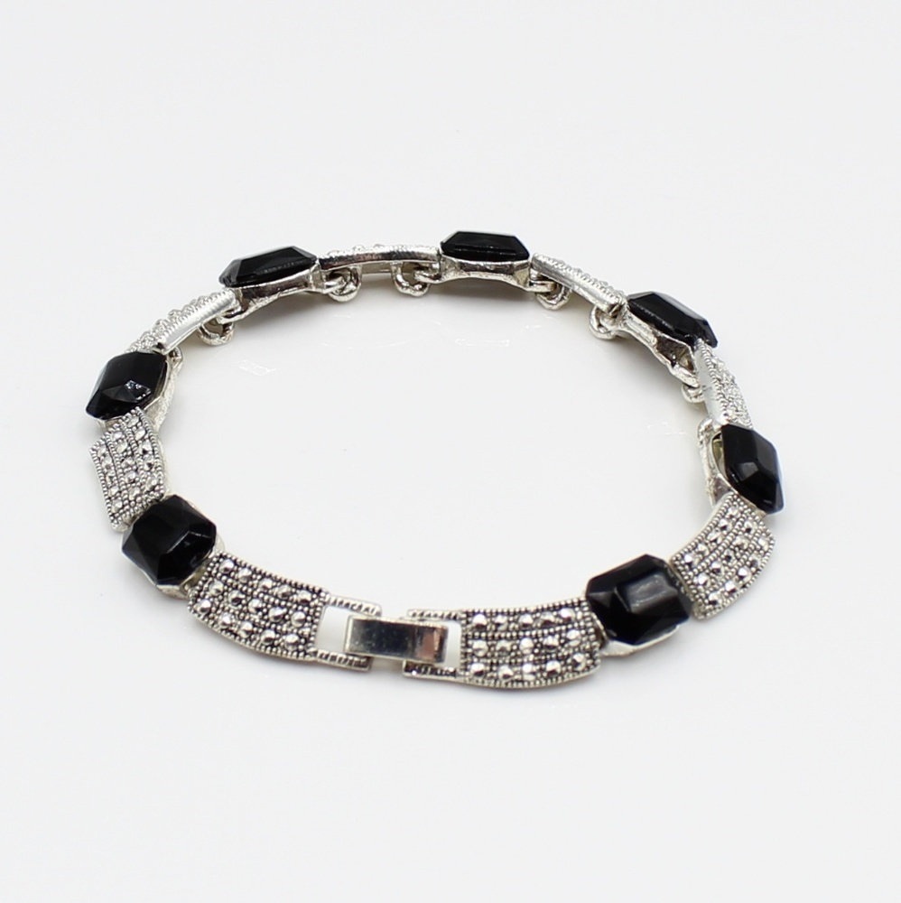 Vintage art deco link bracelet - Picture 5 of 7